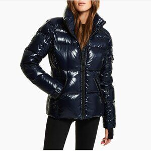NWT SAM. Freestyle Down Puffer Jacket Dark Blue (Women's Size S)